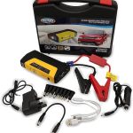 12V High Power Automobile Emergency Mobile Power Supply Jump Starter for Cars with LED Lighting Charging, 3-Bright Emergency Lights