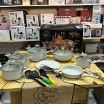 19 pieces Jumbo Granite NonStick 3 layers Coated cookware Set