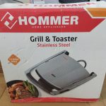 Hommer Powerful Grill and Toaster Maker stainless steel 29 x 23cm