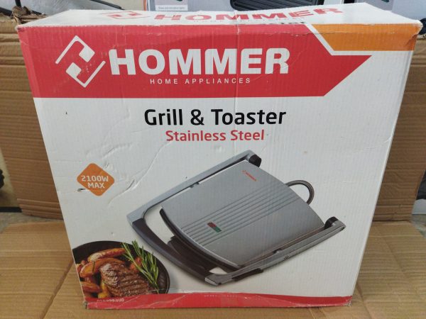 Hommer Powerful Grill and Toaster Maker stainless steel 29 x 23cm