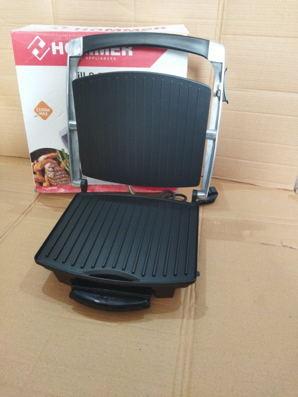 Hommer Powerful Grill and Toaster Maker stainless steel 29 x 23cm - Image 3
