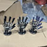 Lot Imported 9 Pieces Knives Set With Stand