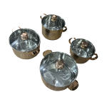 Lot Imported Hoffarover 8 Pieces Stainless Steel Cookware Set