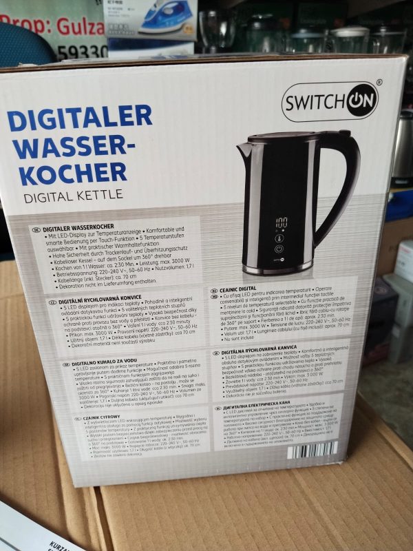 German Lot Digital Switchon 1.7L Kettle - Image 2