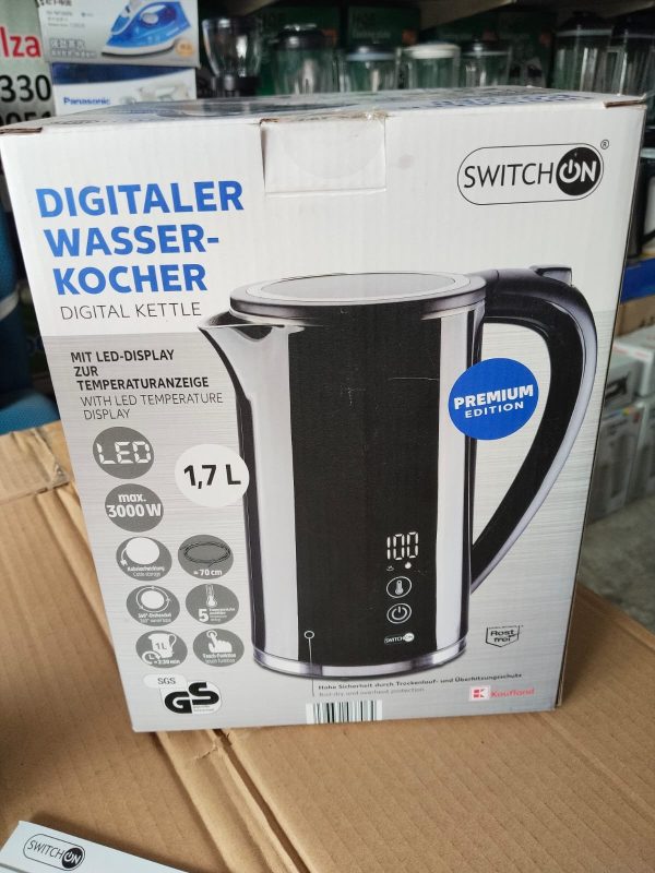 German Lot Digital Switchon 1.7L Kettle - Image 5