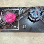 Pioneer gas stove with a built-in induction cooker