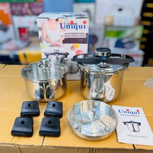 Uniqui Stainless Steel 6-8L Pressure Cooker – Large Capacity Family Cooker